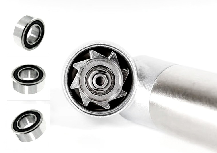 How important are dental bearings in cleaning dental handpieces?